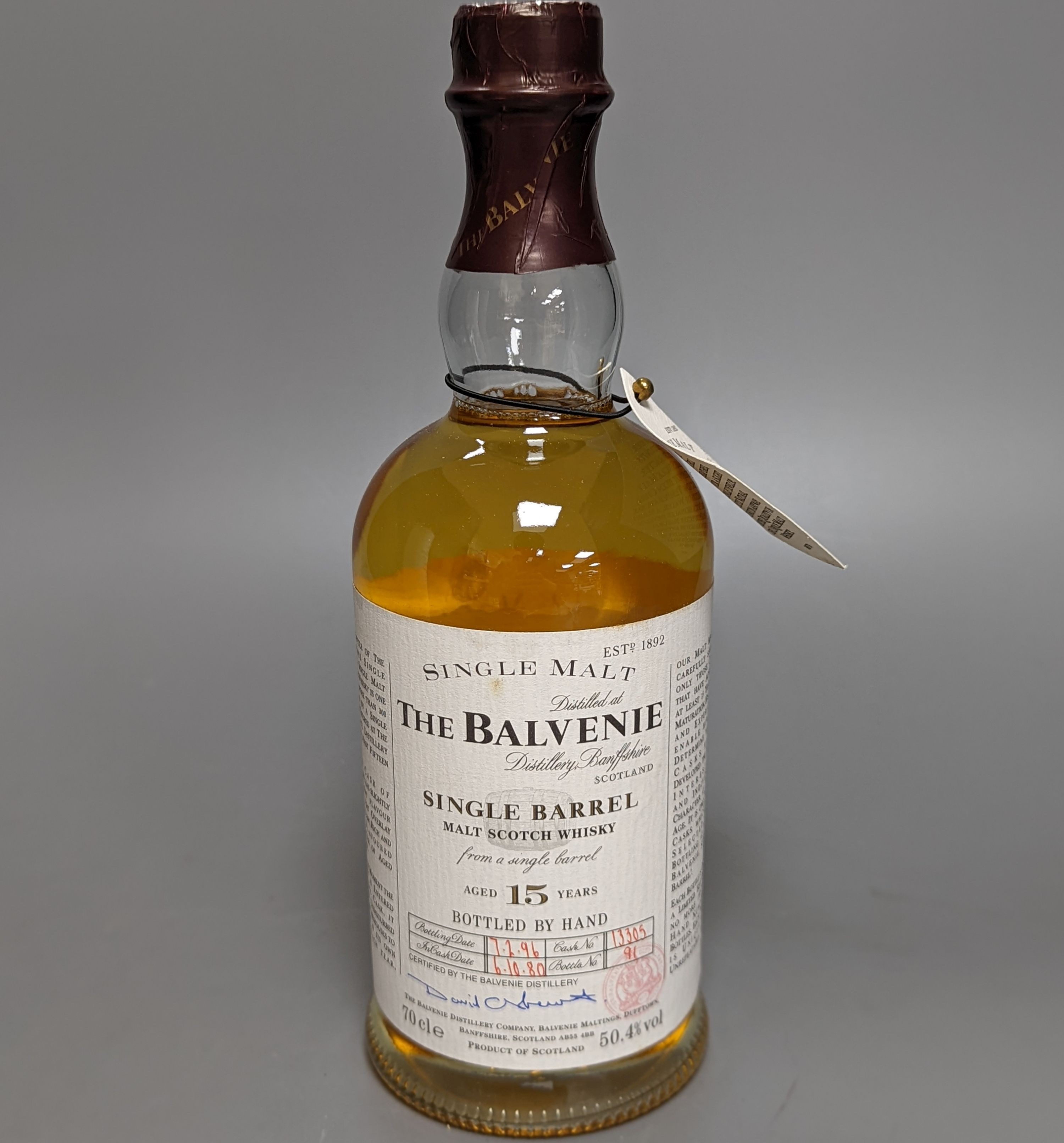 A boxed single malt 'The Balvenie' malt scotch whisky